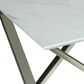 Steve Silver Zurich End Table in White and Pewter, , large