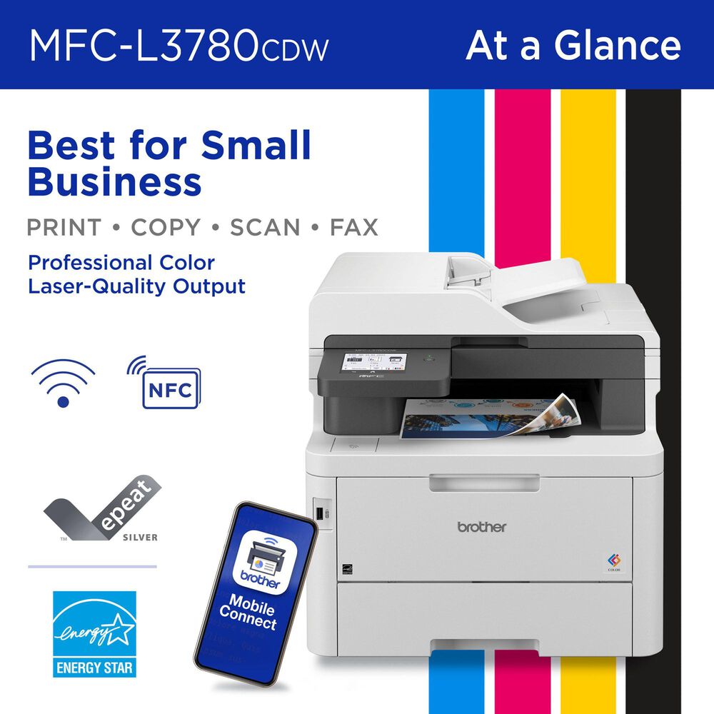 Brother MFC-L3780CDW Wireless Digital Color All-in-One Printer, , large