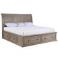 Davis International King Storage Bed and Two Nightstands in Taupe, , large