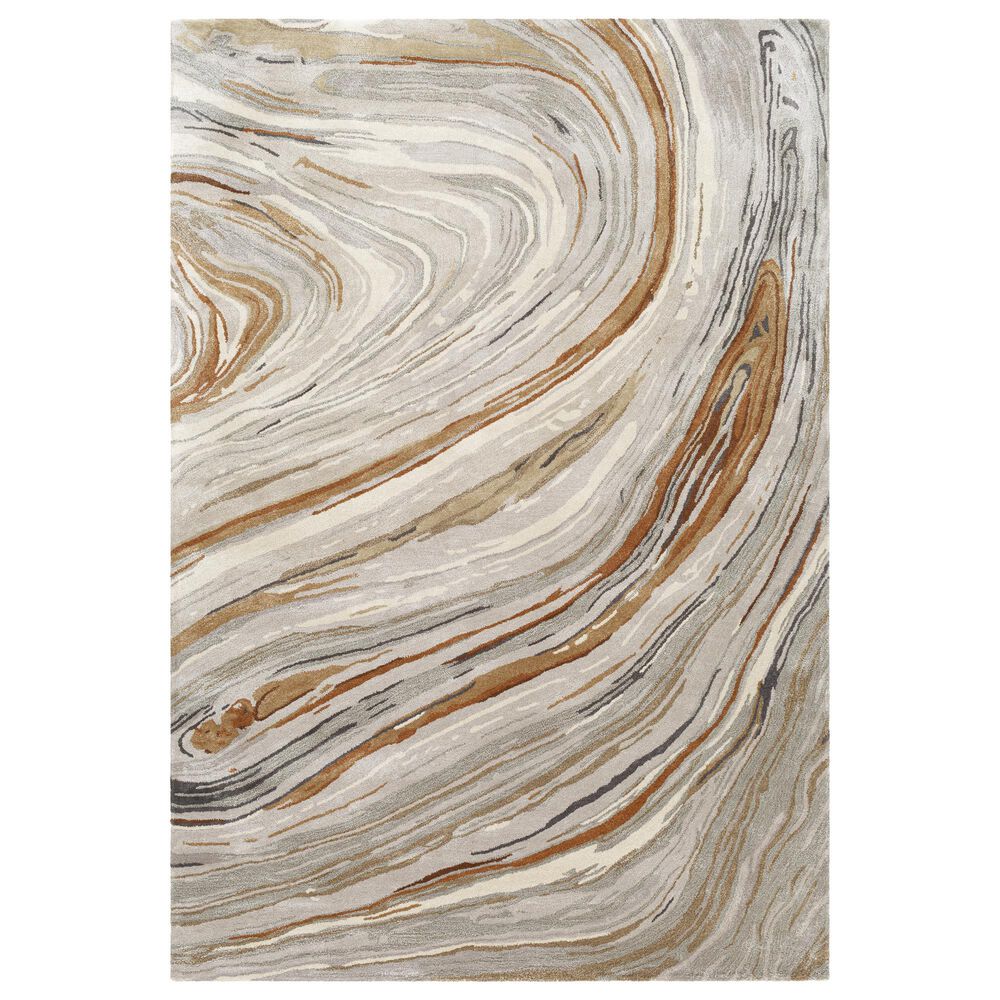 Surya Kavita 2" x 3" Charcoal, Dark Brown, Camel, Gray and Tan Area Rug, , large