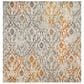 Safavieh Madison MAD608K 5" Square Cream and Orange Area Rug, , large