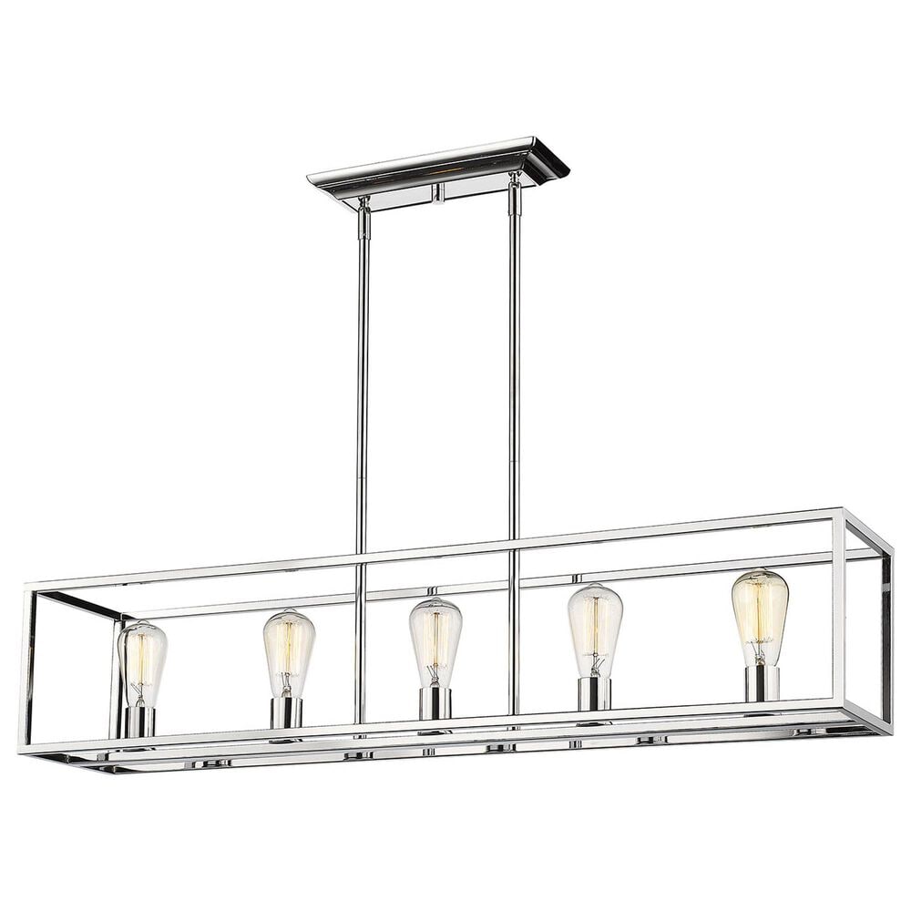 Golden Lighting Wesson 5-Light Linear Pendant in Chrome, , large