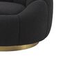 Eichholtz Inger Swivel Chair in Boucle Black, , large