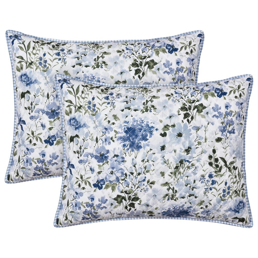 J. Queen New York Kourtney 3-Piece Full/Queen Quilt Set in Blue, , large