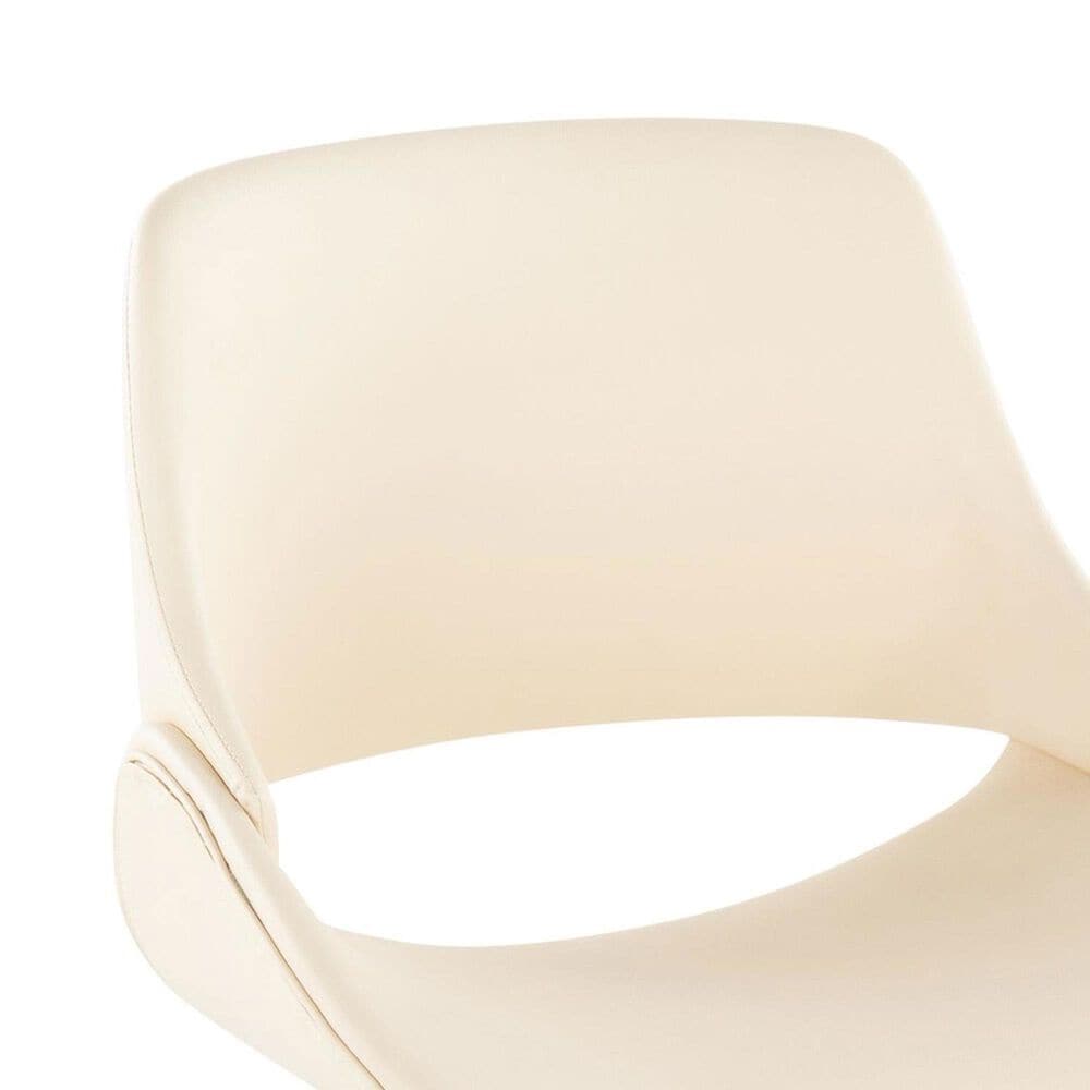 Lumisource Fabrico Office Chair with Cream Cushion in Black, , large
