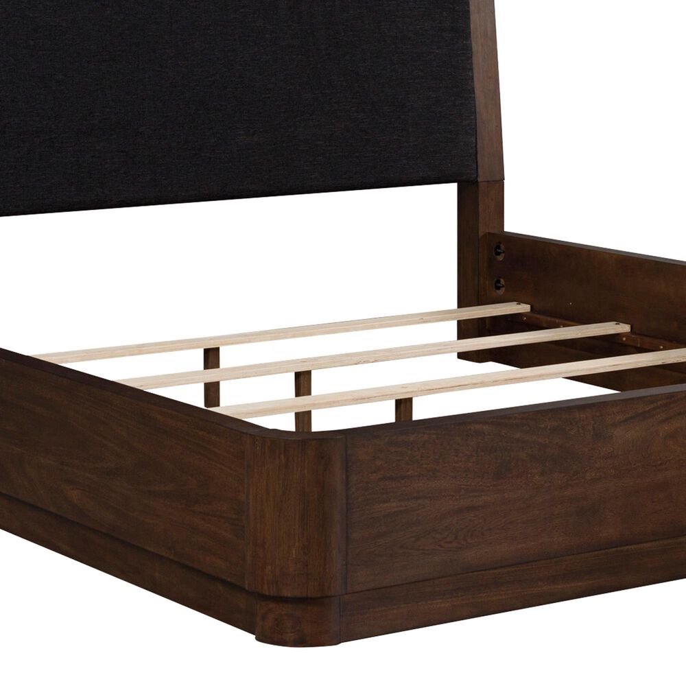 Millenium Dilenno California King Panel Bed in Dark Brown with USB Ports, , large