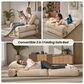 HOMLUX Convertible Sleeper Chair with Pillow and Back Support in Beige, , large