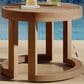 Hearth and Haven Round Patio Side Table in Brown, , large