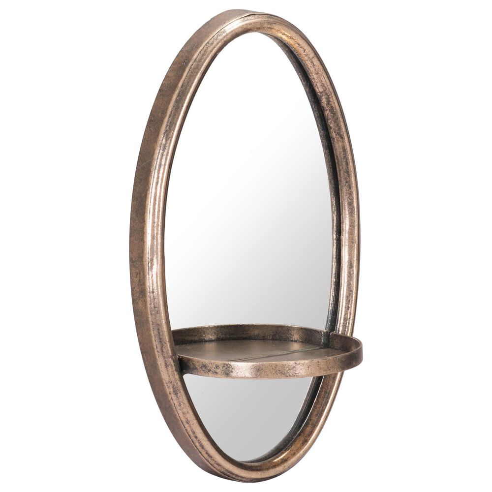 Zuo Modern Ogee Oval Mirror in Gold, , large