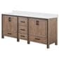 Lexora Home Ziva 80" Double Bathroom Vanity in Rustic Barnwood with 2 cm White Cultured Marble Top and Rectangular Sinks, , large