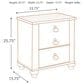 Ashley Willowton 4-Piece King Bedroom Set in Whitewash, , large