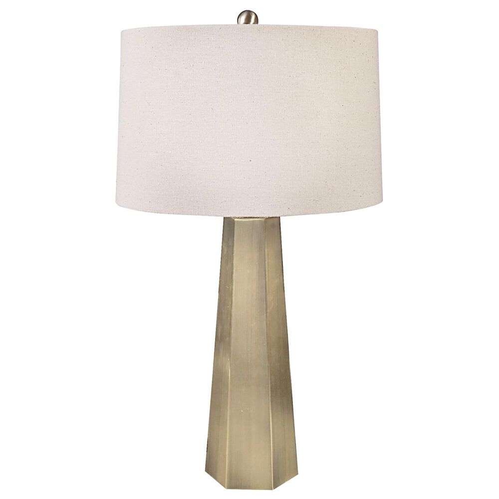 Bassett Mirror Marsham Table Lamp in Brushed Gold, , large