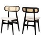 Baxton Studio Tarana Side Chair in Black and Light Brown (Set of 2), , large