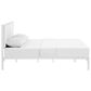 Modway Della Vinyl Platform King Bed in White, , large