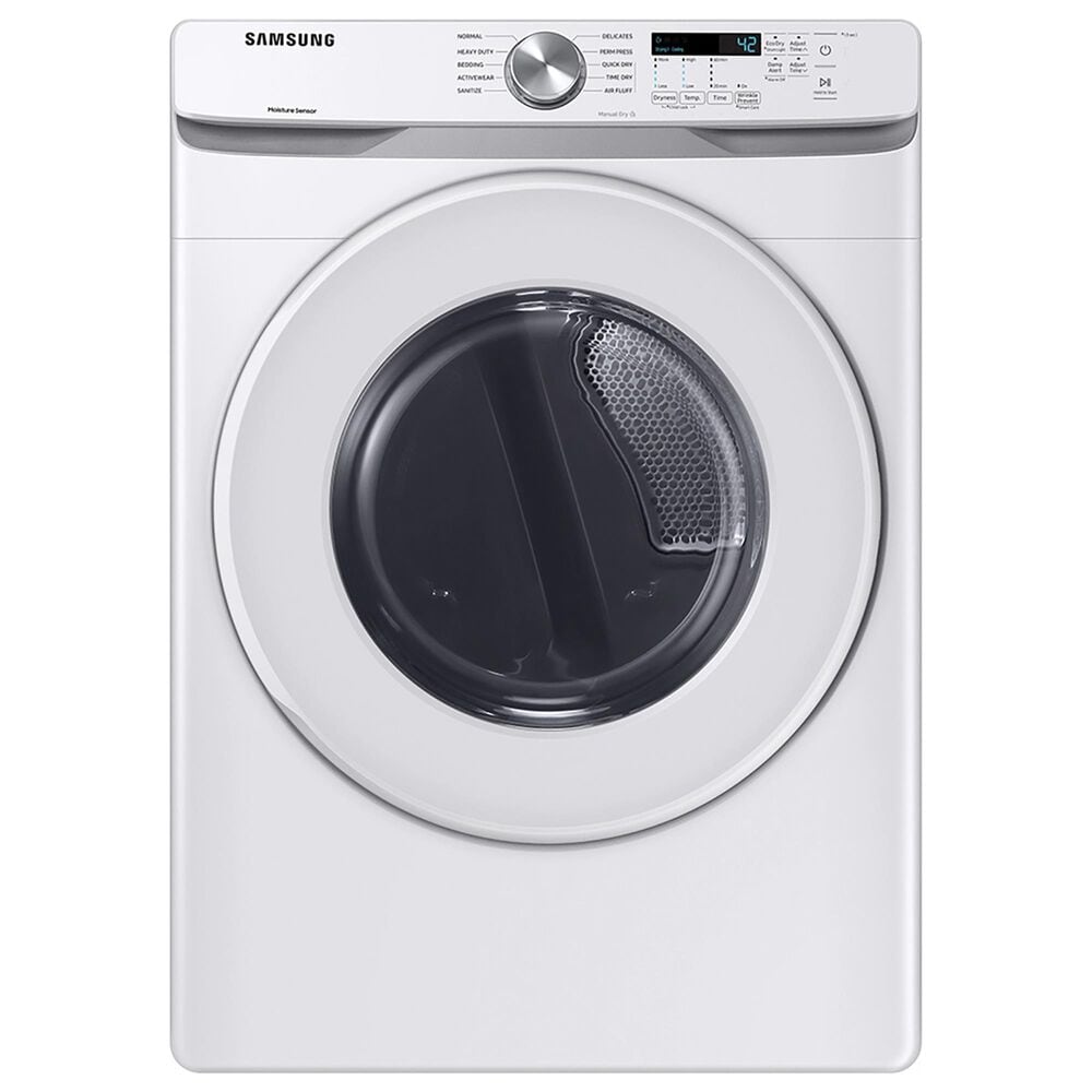 Samsung 4.5 Cu. Ft. Front Load Washer and 7.5 Cu. Ft. Gas Dryer with Sensor Dry Laundry Pair in White, , large