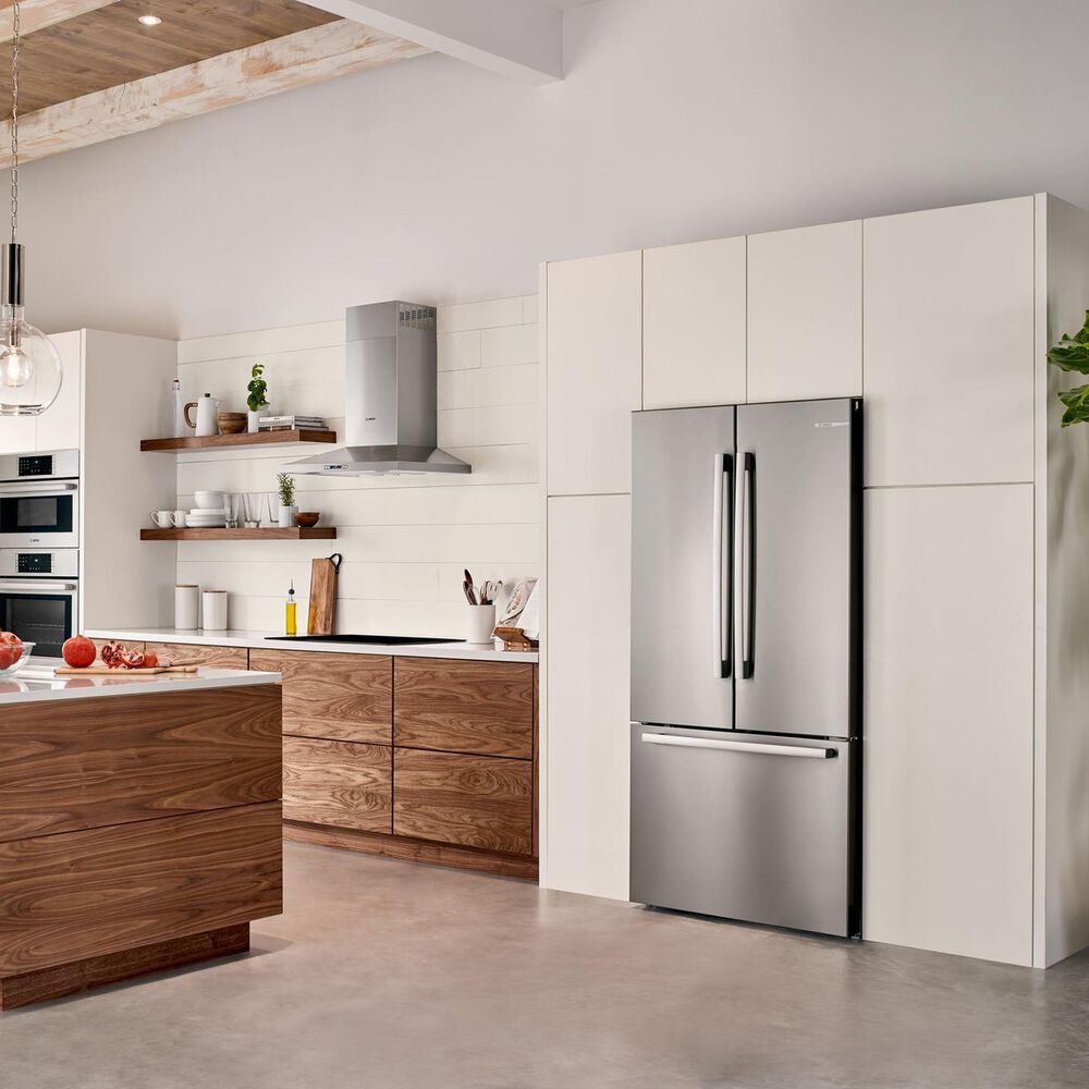 Bosch 36&quot; French Door 3-Door Refrigerator in Stainless Steel, , large