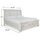 Ashley Robbinsdale King Sleigh Storage Bed in Antique White, , large