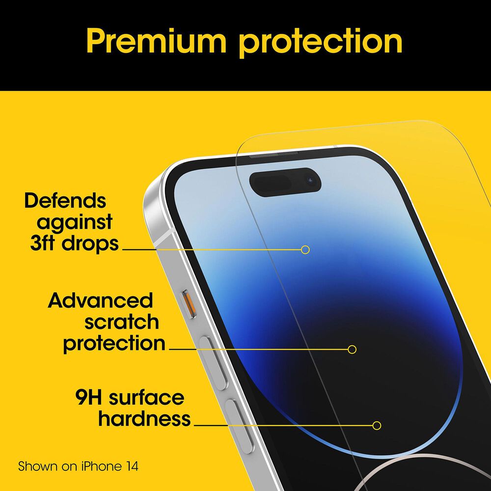 OtterBox Premium Glass Screen Protector for Apple iPhone 15 Pro Max in Clear, , large