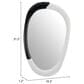 Zuo Modern Muna Wall Mirror in Black and White, , large