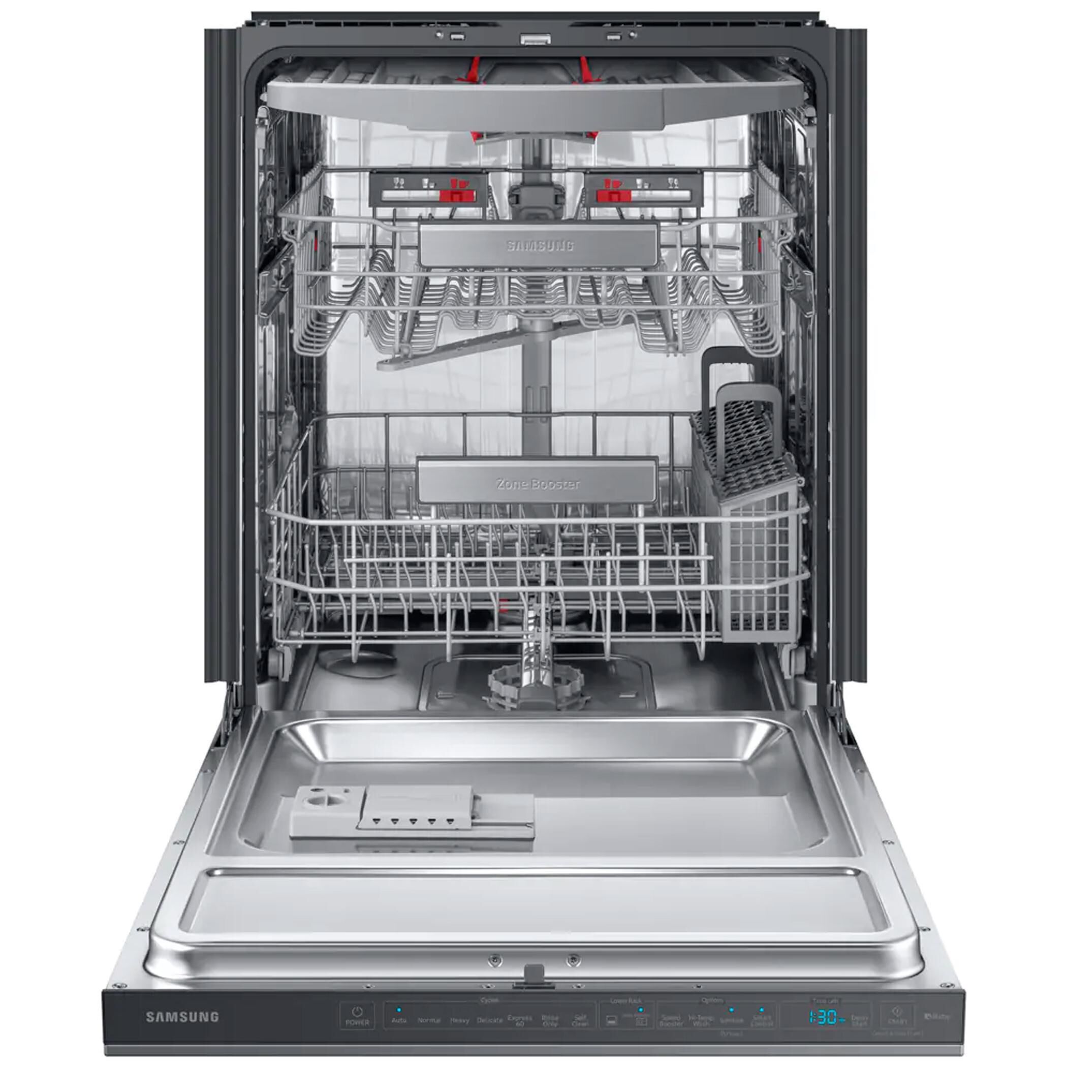 Samsung Built In Dishwasher Linear Wash 39 dBA in Fingerprint Resistant Black Stainless Steel