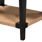 Baxton Studio Freya End Table in Black and Natural Brown, , large