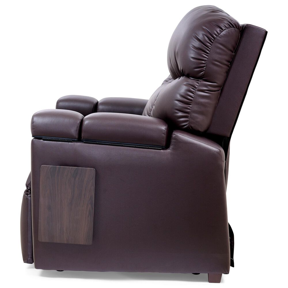 Lounge Maya Small Power Lift Recliner in Brisa Coffee Bean, , large