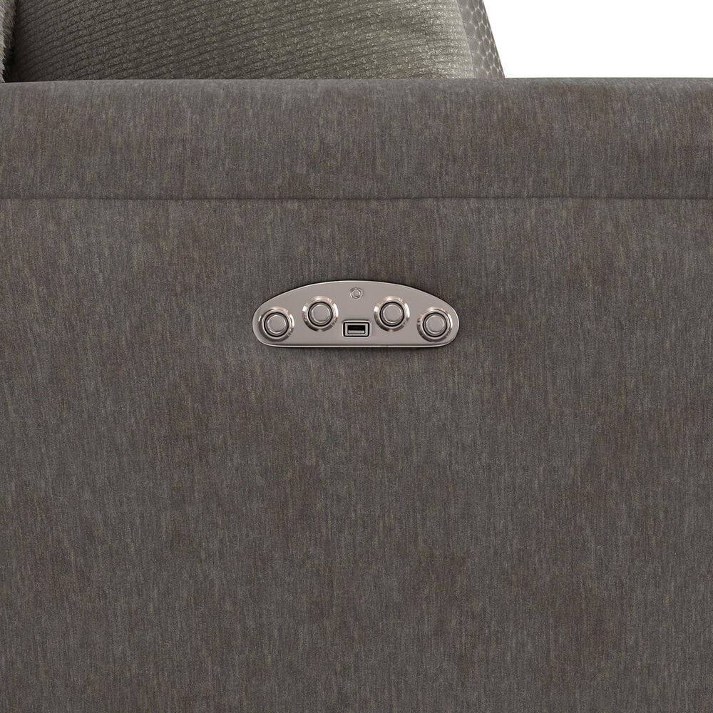 Catnapper Rendezvous 5-Piece Power Reclining Symmetrical Sectional in Slate and Fawn, , large