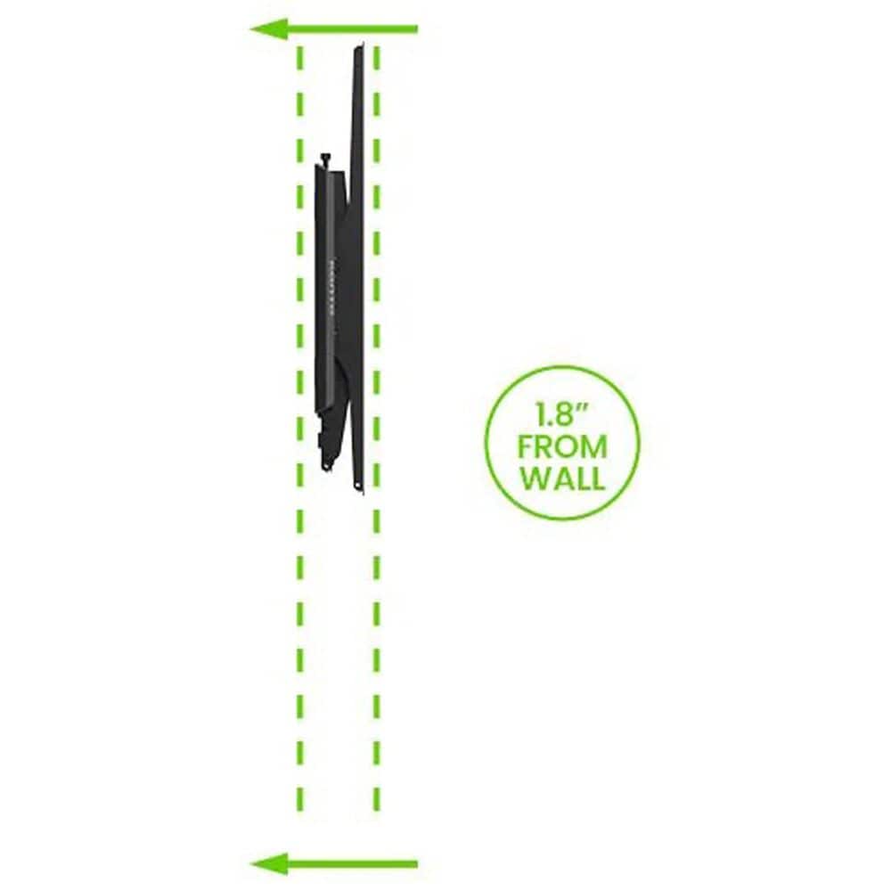 Kanto Low Profile Portrait TV Wall Mount for 40" - 90" TVs in Black, , large