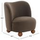 Safavieh Rodolfo Accent Chair in Dark Brown, , large