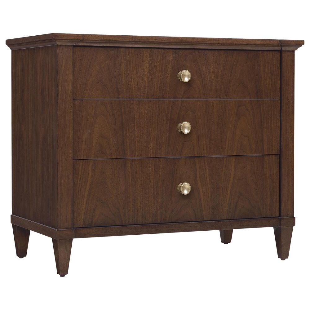 Hooker Furniture Archives 3-Drawer Nightstand in Walnut with USB Port, , large