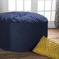 Jaxx 4" Round Bean Bag with Removable Cover in Navy, , large