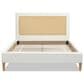 Jennifer Taylor Home Haley Queen Platform Bed with Snow White Upholstered in Natural, , large
