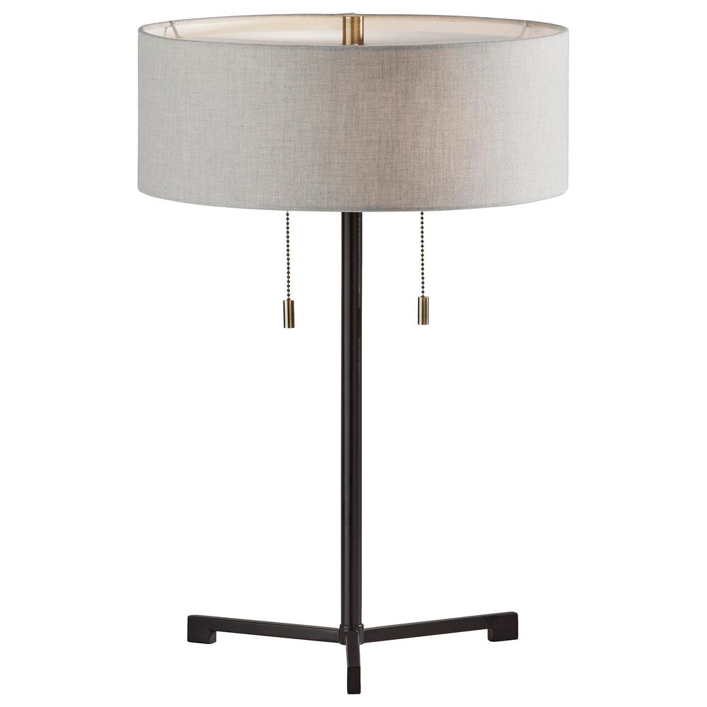 Adesso Wesley Table Lamp in Black, , large