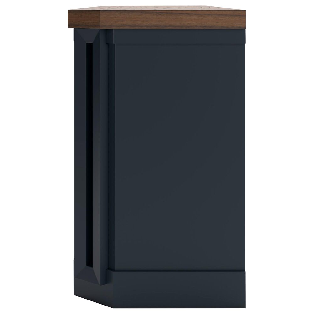 Ashley Landocken 84&quot; Extra Large TV Stand in Light Brown and Dark Sate Blue, , large