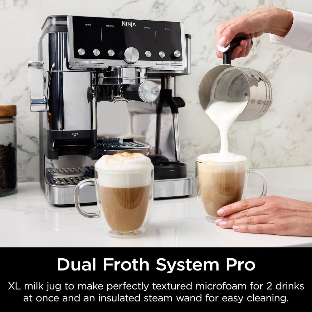 Shark Pro 4-in-1 Espresso Drip Coffee Maker in Black and Stainless Steel, , large