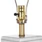 A&B Home Anita Table Lamp with Collapsible Shade in White and Gold, , large