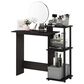 HOMLUX 40" Computer Desk with Open Side Shelves in Espresso and Black, , large