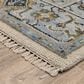 Oriental Weavers Majorca Ivory and Blue 8" x 10" Area Rug, , large