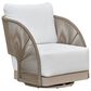 Safavieh Adelandra Outdoor Swivel Chair in White, , large