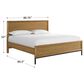 Hawthorne Furniture Newport King Panel Bed in Natural Oak and Matte Black, , large