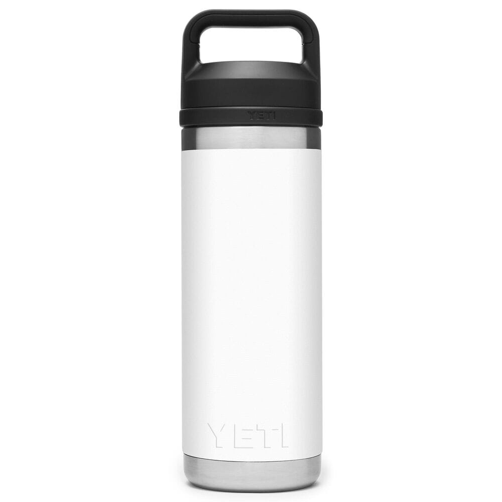 YETI Rambler 18 Oz Water Bottle with Chung Cap in White, , large