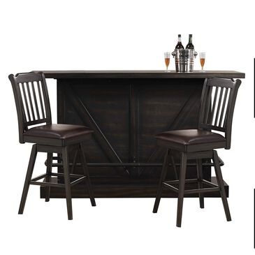 Urban Styles Memphis Bar and 2 Swivel Stools, , large