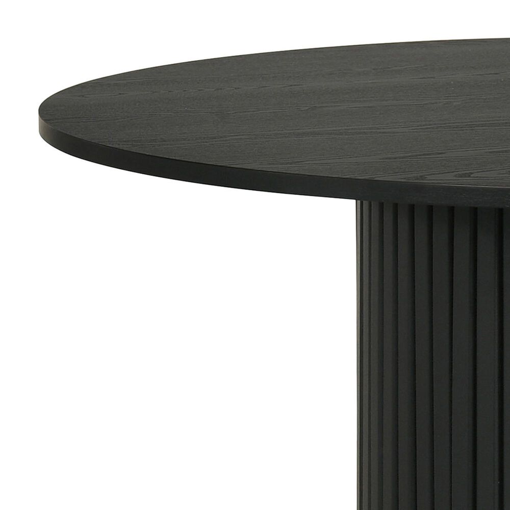 Pacific Landing Hamlyn Round Counter Height Dining Table in Black - Table Only, , large