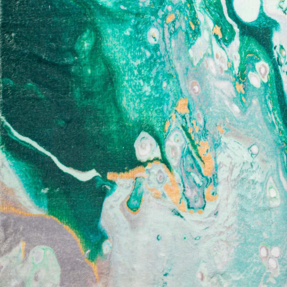 Dalyn Rug Company Kikiamo 2&#39;3&quot; x 7&#39;6&quot; Emerald Runner, , large