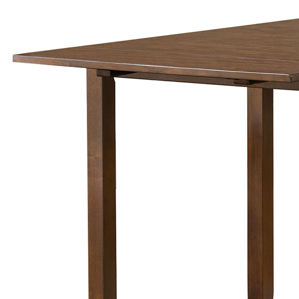 Mayberry Hill Alex Dining Drop Leaf Table and 2 Dining Side Chairs in Espresso and Black, , large