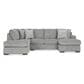Ashley Casselbury 2-Piece Right Facing U-Shaped Sectional with Sofa Chaise in Cement, , large