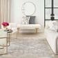 Nourison Sparkle Grey and Mocha 9" x 12" Area Rug, , large