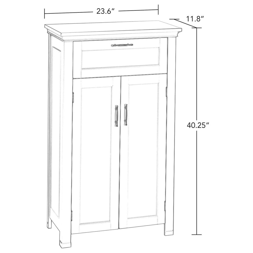 RiverRidge Home Somerset 2-Door Floor Cabinet in White, , large