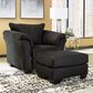 Ashley Darcy Standard Ottoman in Black, , large