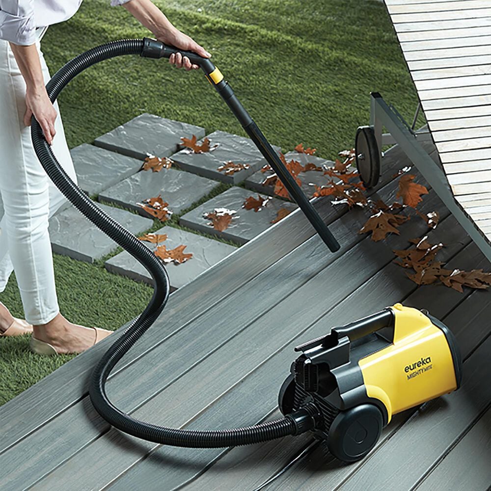 Englewood Mighty Mite Canister Vacuum Cleaner in Yellow and Black, , large